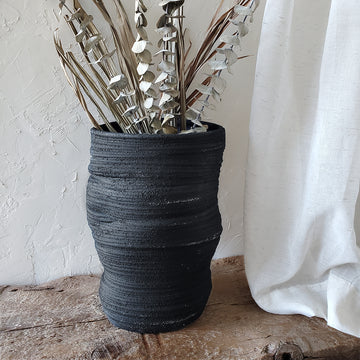 Black Wonky Vase - Large