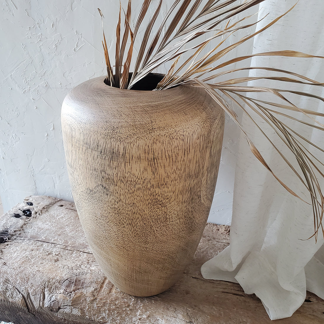 Wood Vase koa kaya