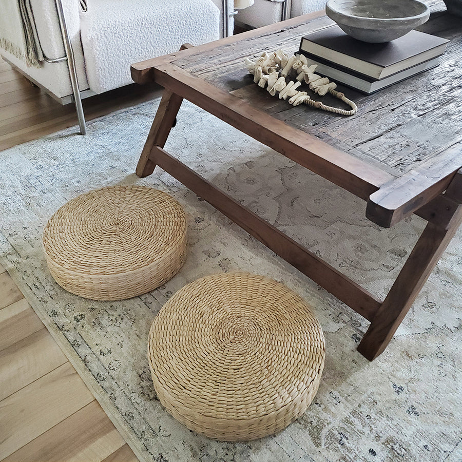 Japanese Style Straw Seat Cushion