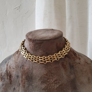 Gold Choker Necklace No 8