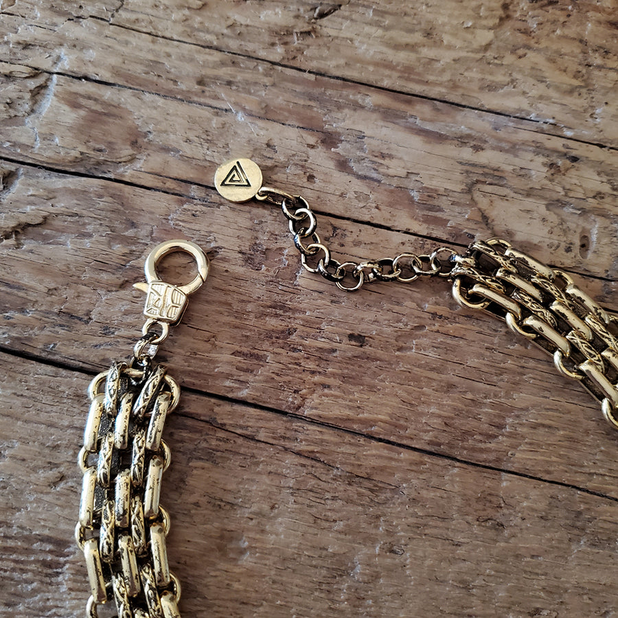 Gold Choker Necklace No 8