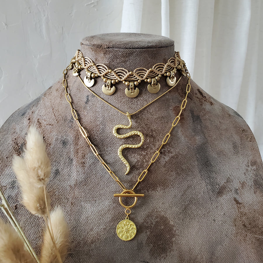 Boho necklace pendant- kette