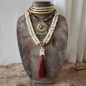 Seashell Tassel Necklace