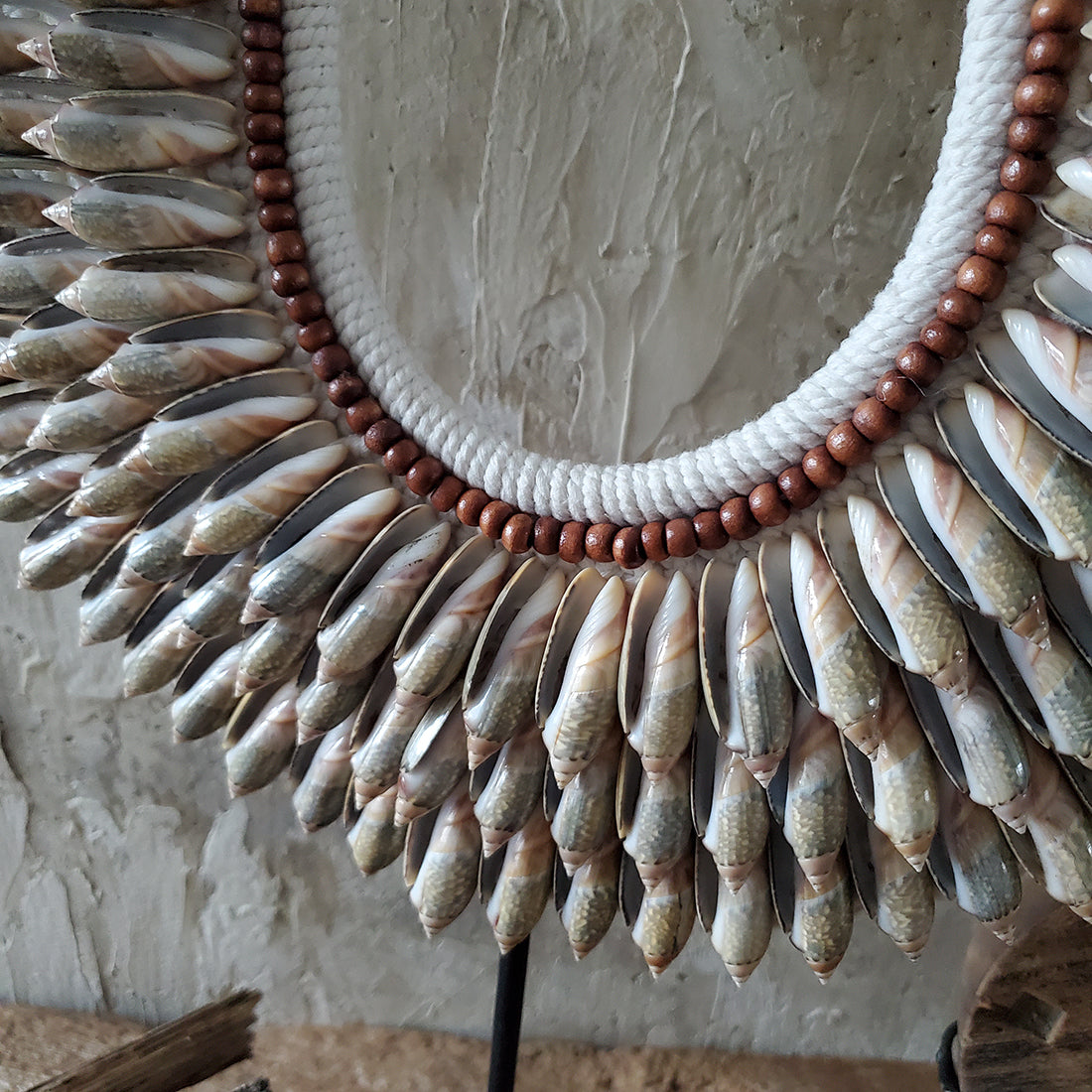 Large Shell Necklace on Stand - Handmade from Bali No 3 – koa kaya
