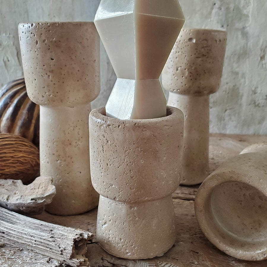 Stone Like Candle Holder