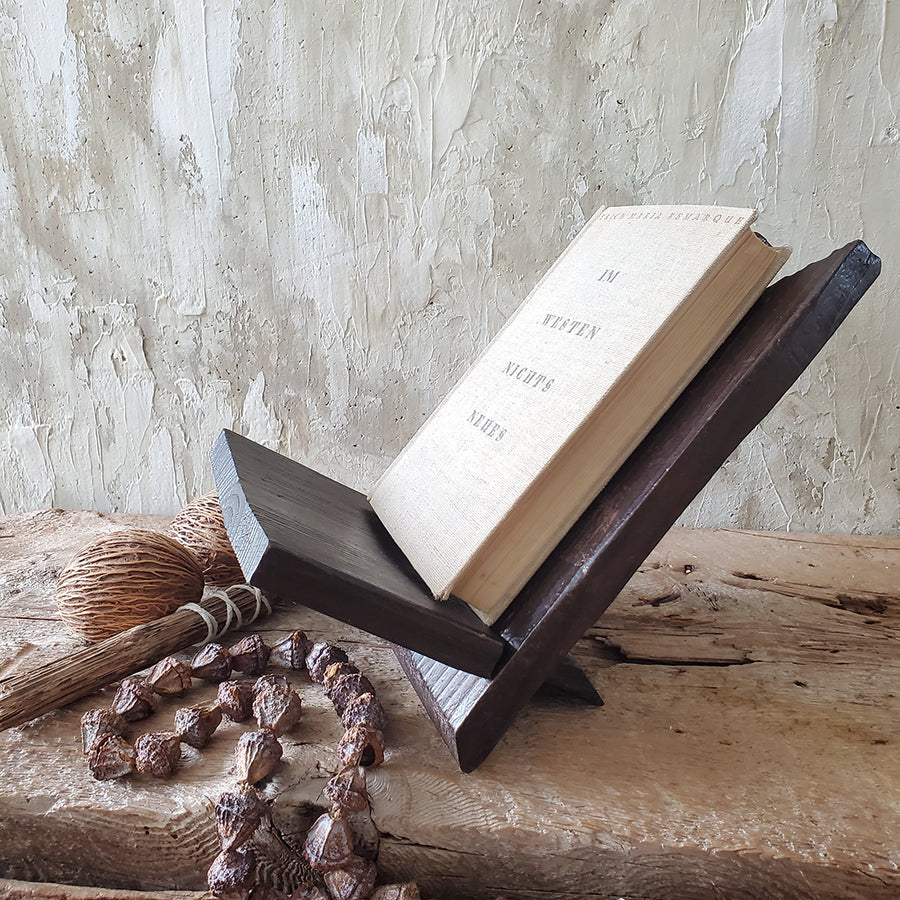 Dark Wood Vintage Book Stand