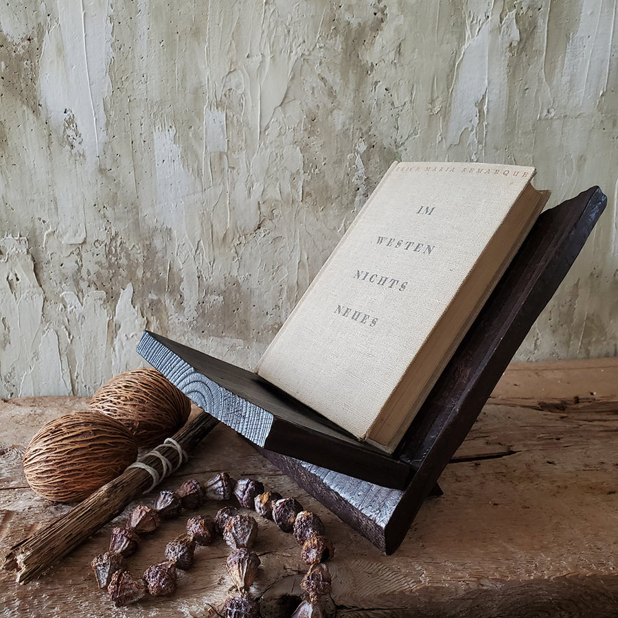 Dark Wood Vintage Book Stand