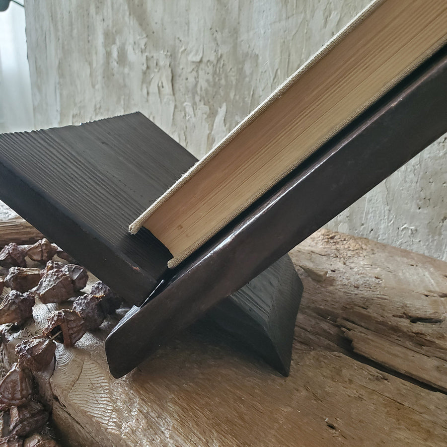 Dark Wood Vintage Book Stand