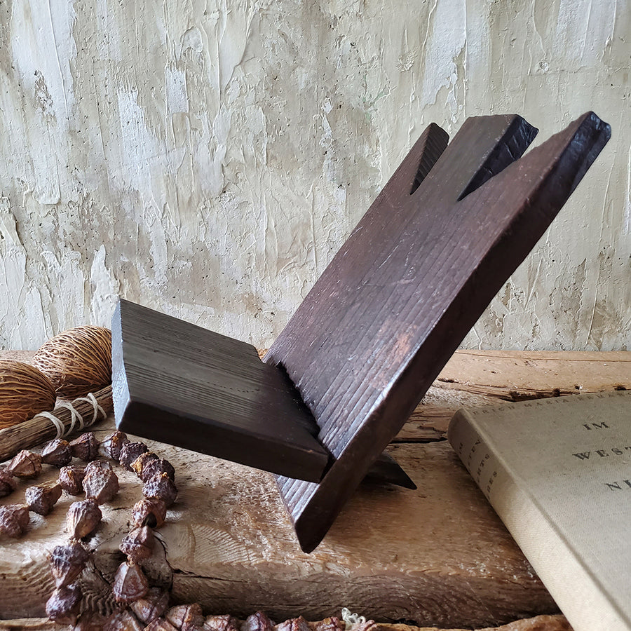 Dark Wood Vintage Book Stand