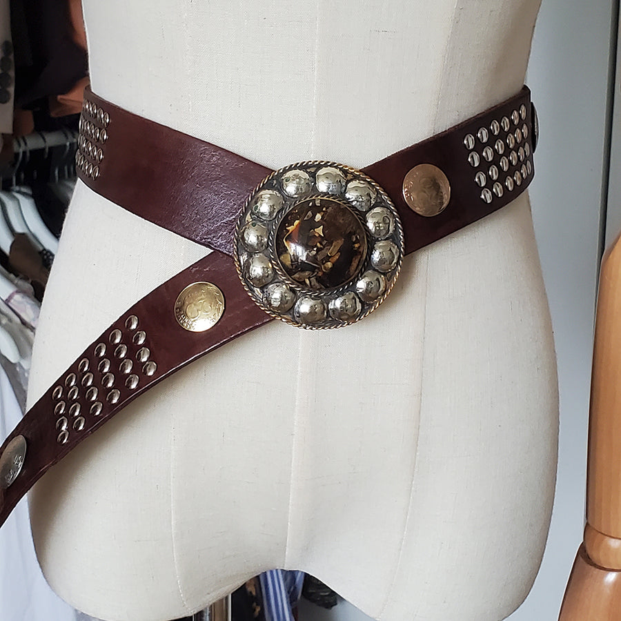 Brown Leather Belt No 2