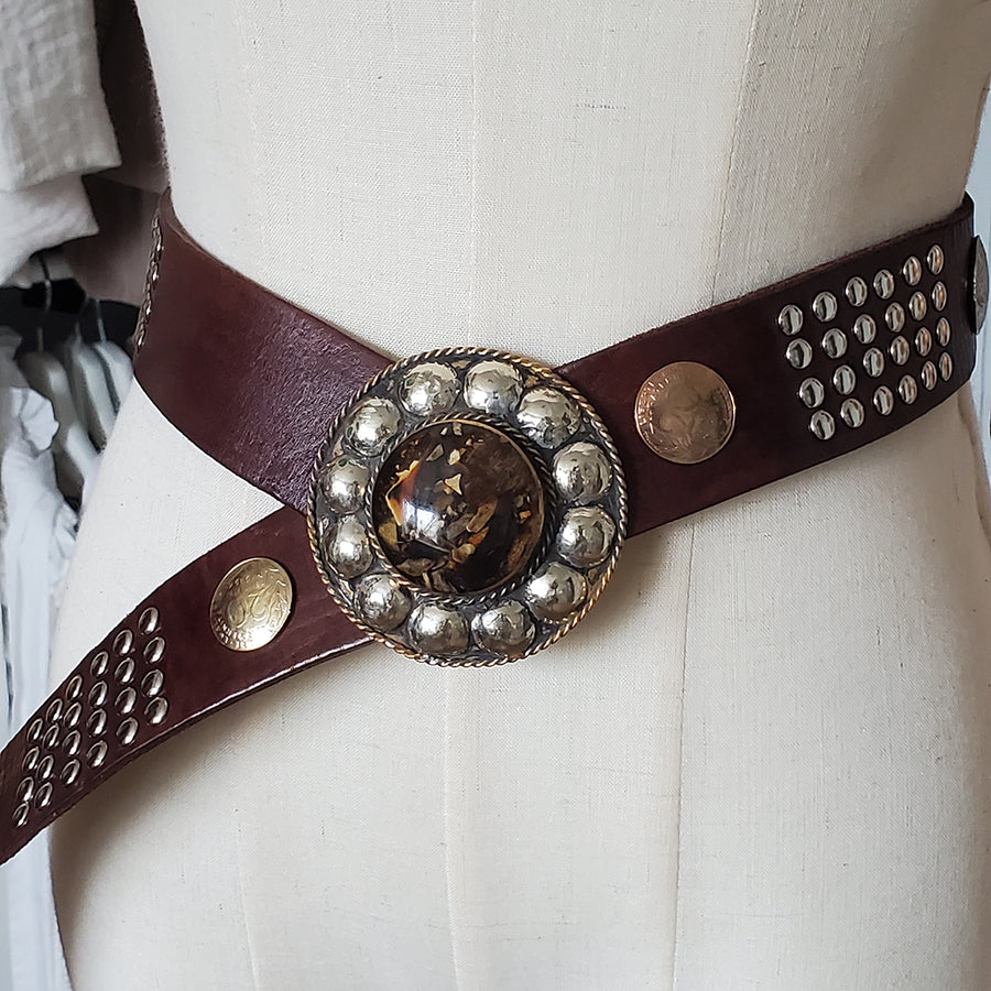 Brown Leather Belt No 2