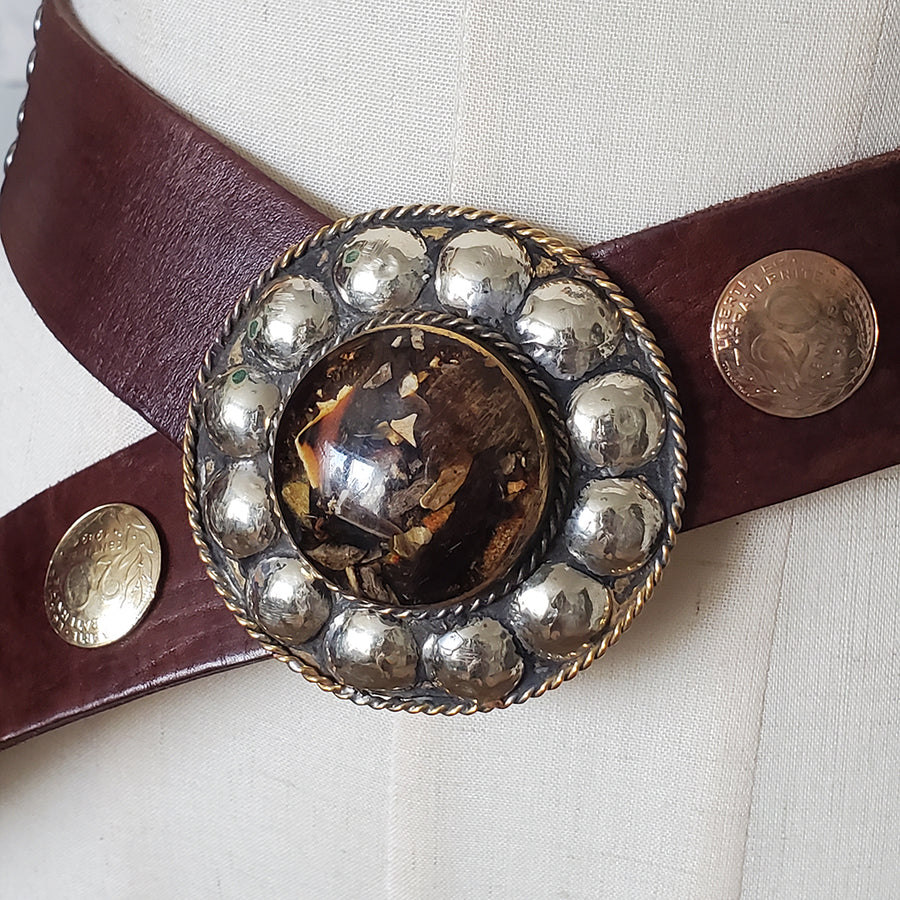 Brown Leather Belt No 2