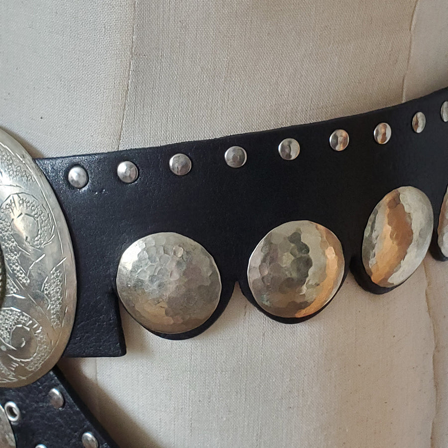 Black Leather Belt No 4