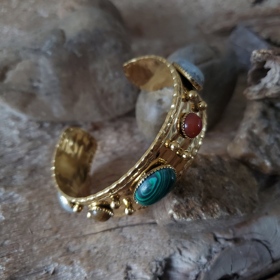 Semi-Precious Stone Cuff