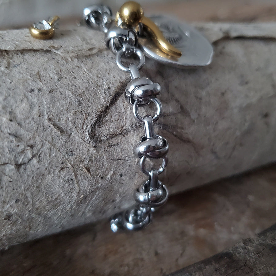 Horn Charm Bracelet