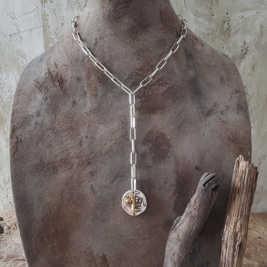 Coin Y Necklace