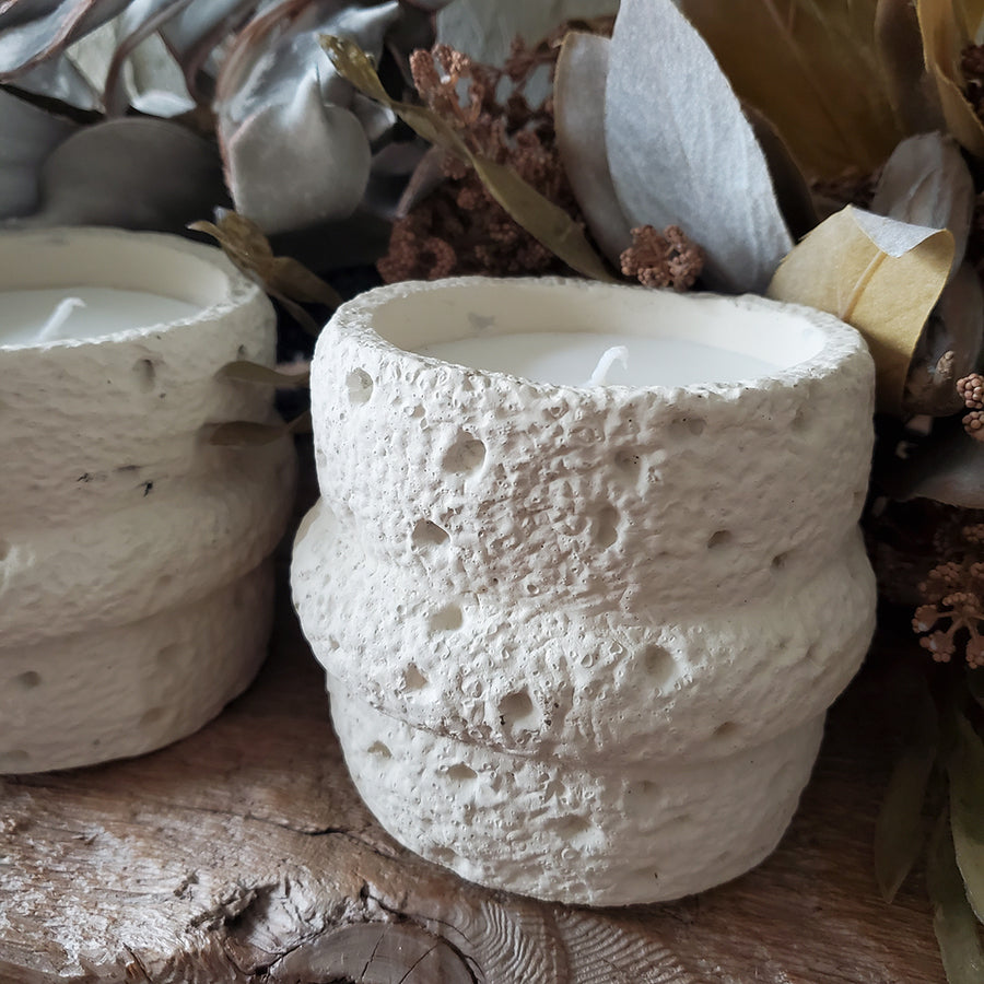 Stone like scented Candle
