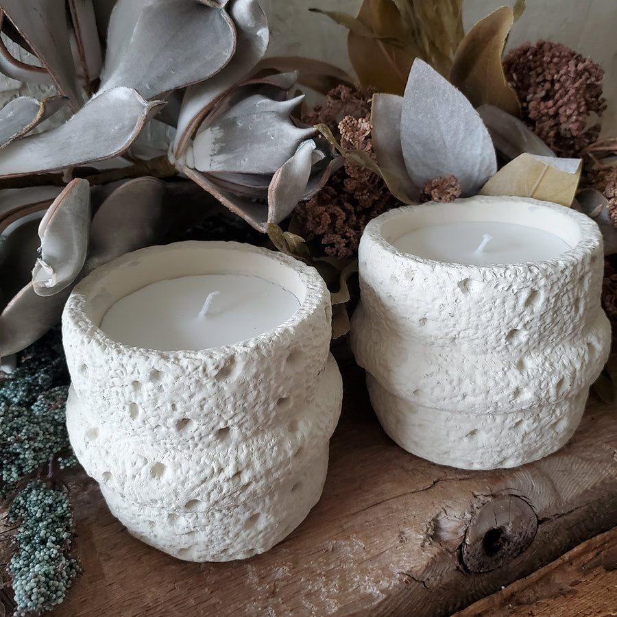 Stone like scented Candle