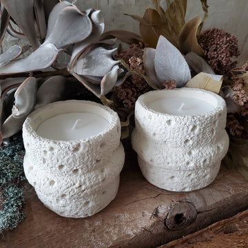 Stone like scented Candle