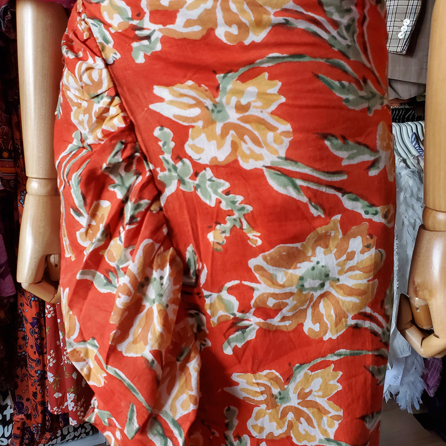 Ruffle Skirt - Orange