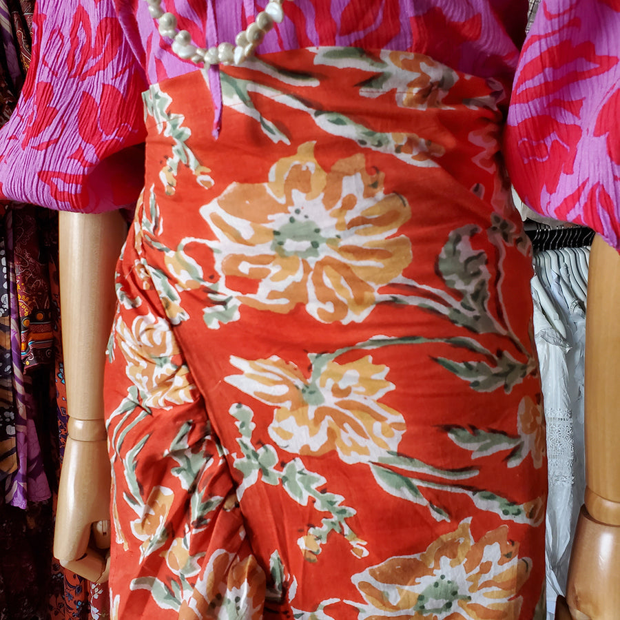 Ruffle Skirt - Orange