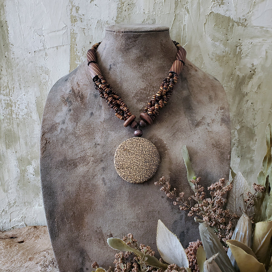 Wood Beaded Necklace