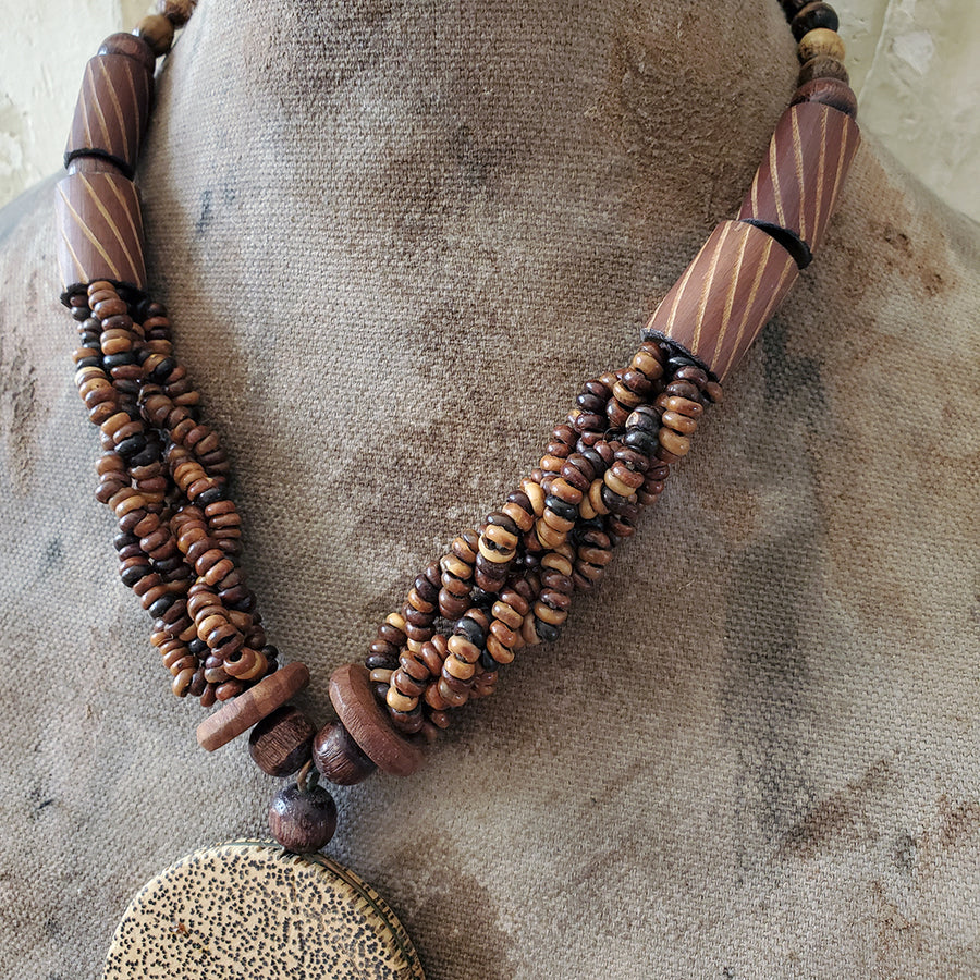Wood Beaded Necklace