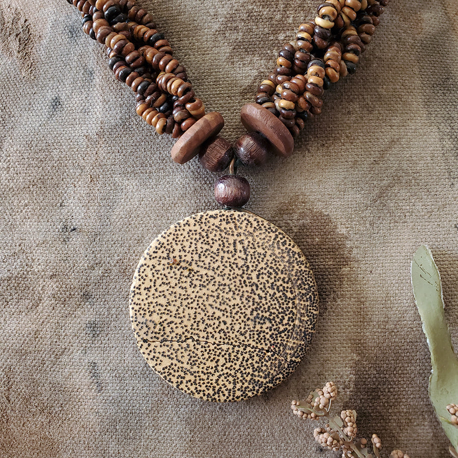 Wood Beaded Necklace
