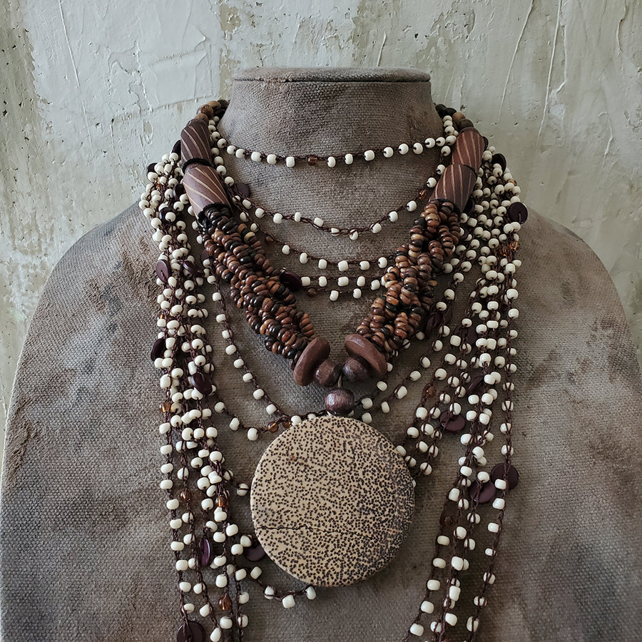 Wood Beaded Necklace