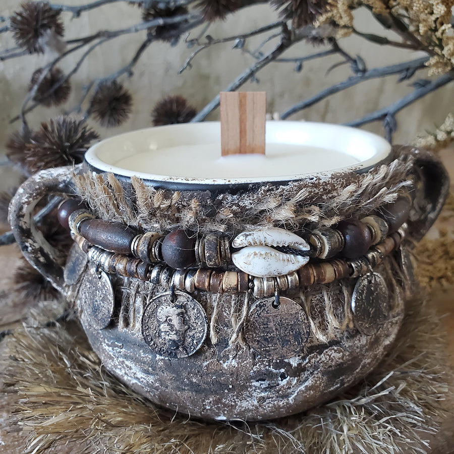 Distressed Candle