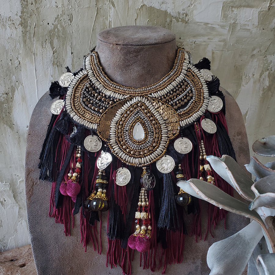 Beaded Statement Necklace