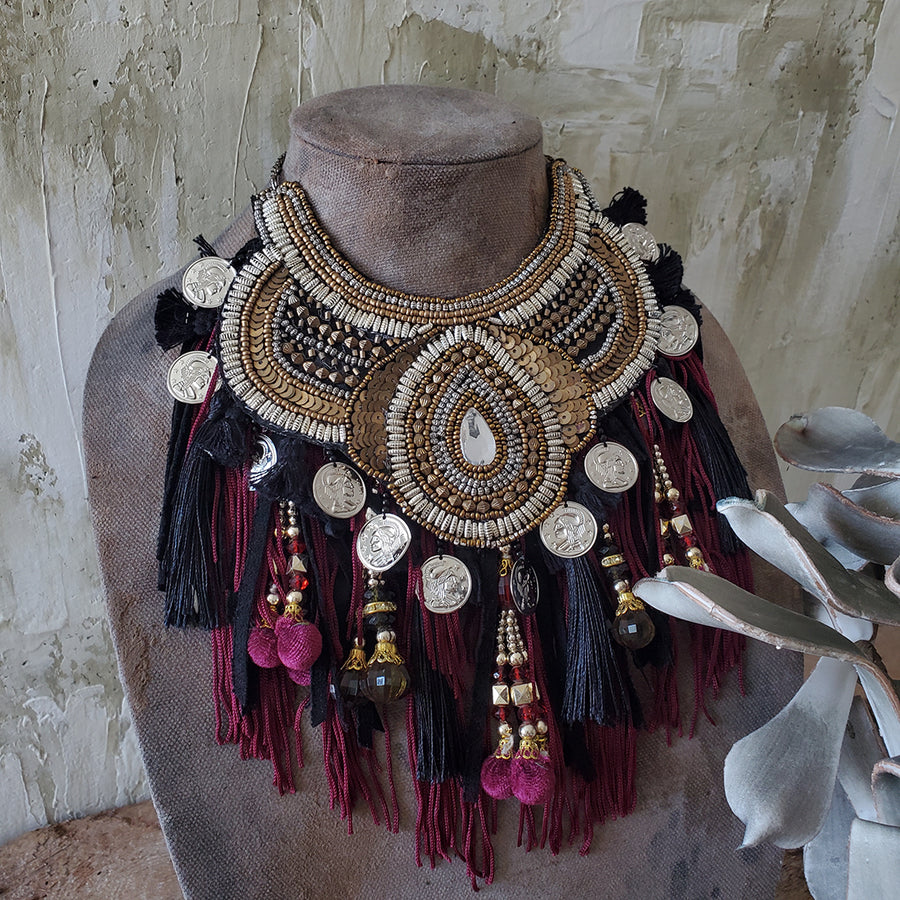 Beaded Statement Necklace