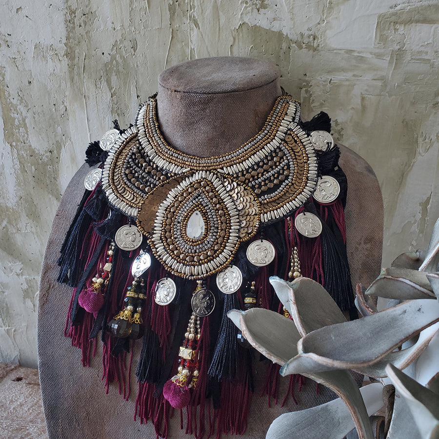 Beaded Statement Necklace
