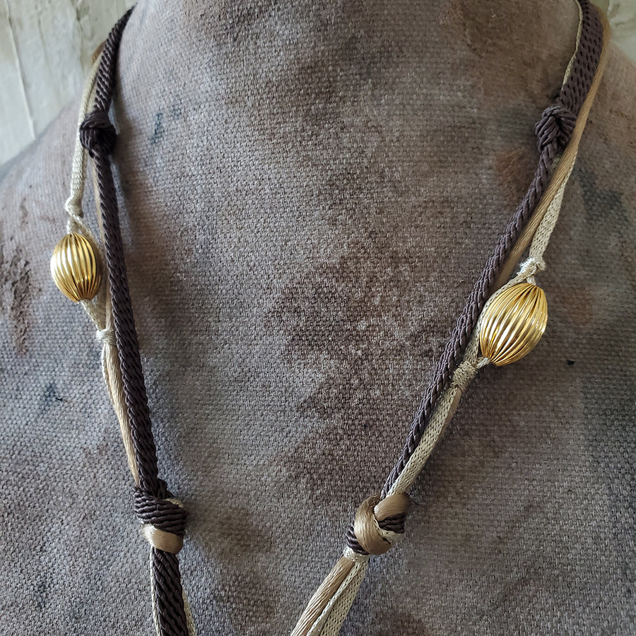 Pottery Medallion Necklace