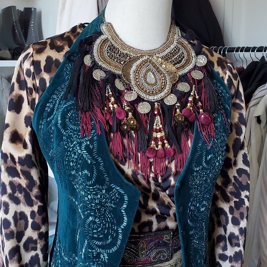 Beaded Statement Necklace