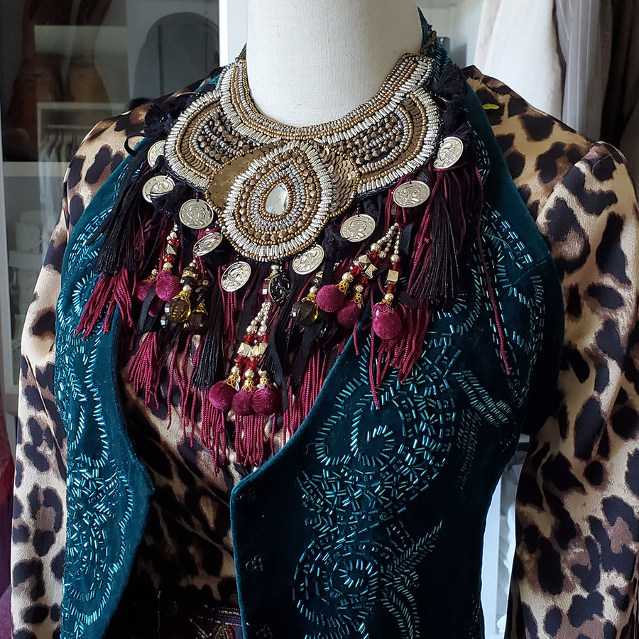 Beaded Statement Necklace