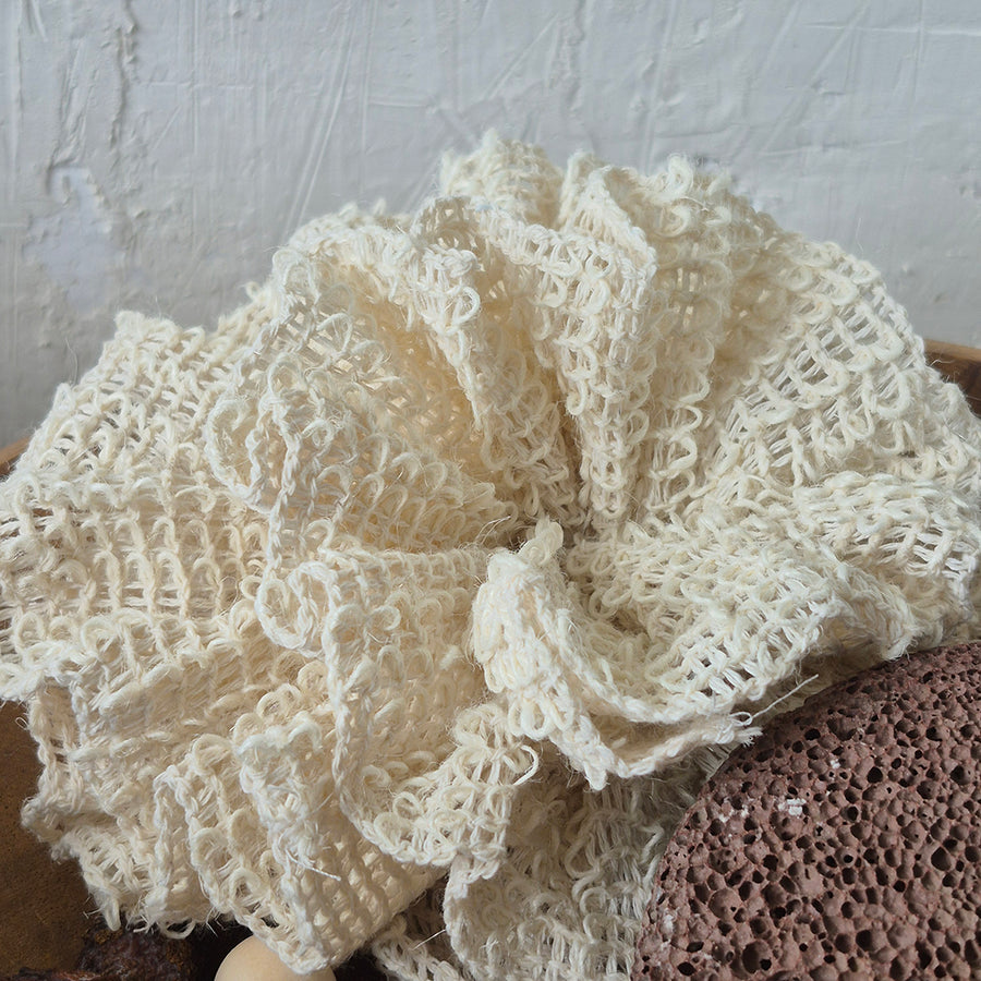 Natural Ramie Fiber Bath Loofah Sponge Pouf