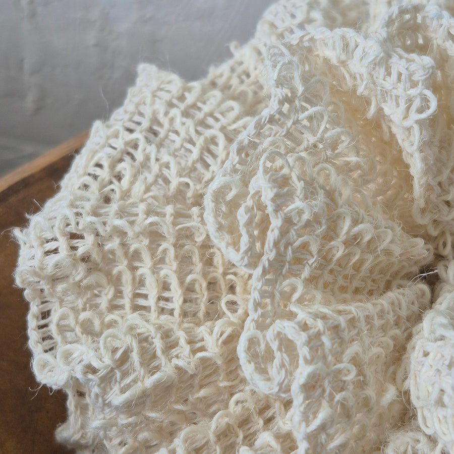 Natural Ramie Fiber Bath Loofah Sponge Pouf