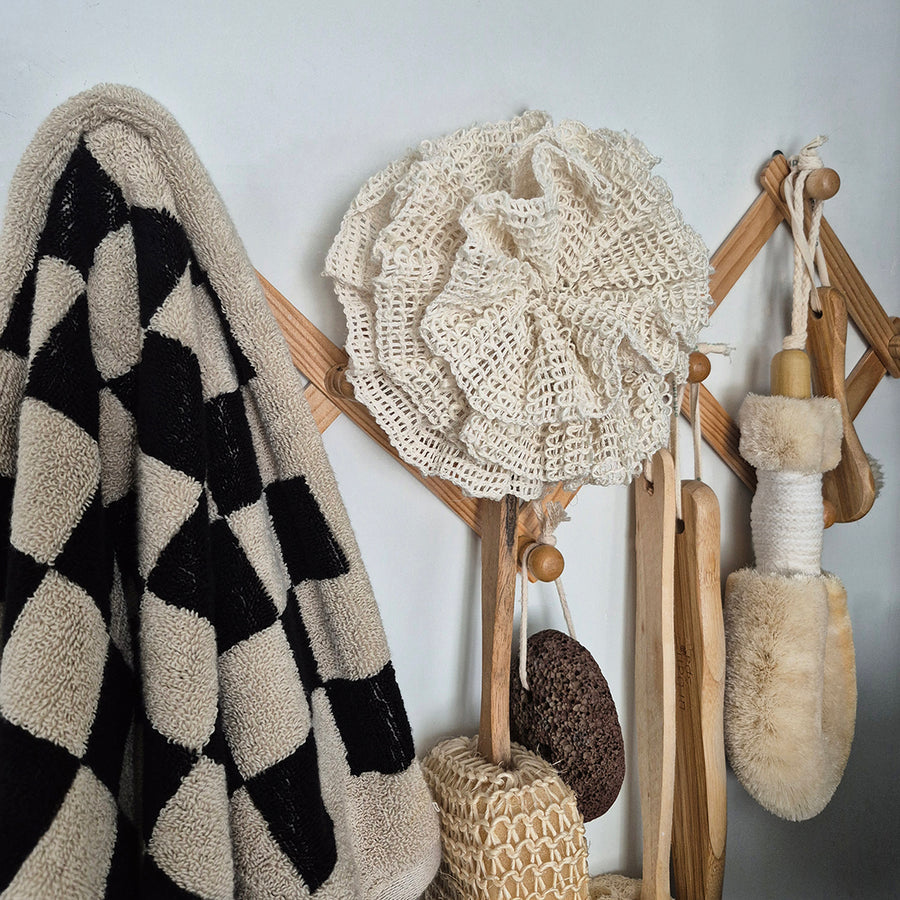 Natural Ramie Fiber Bath Loofah Sponge Pouf