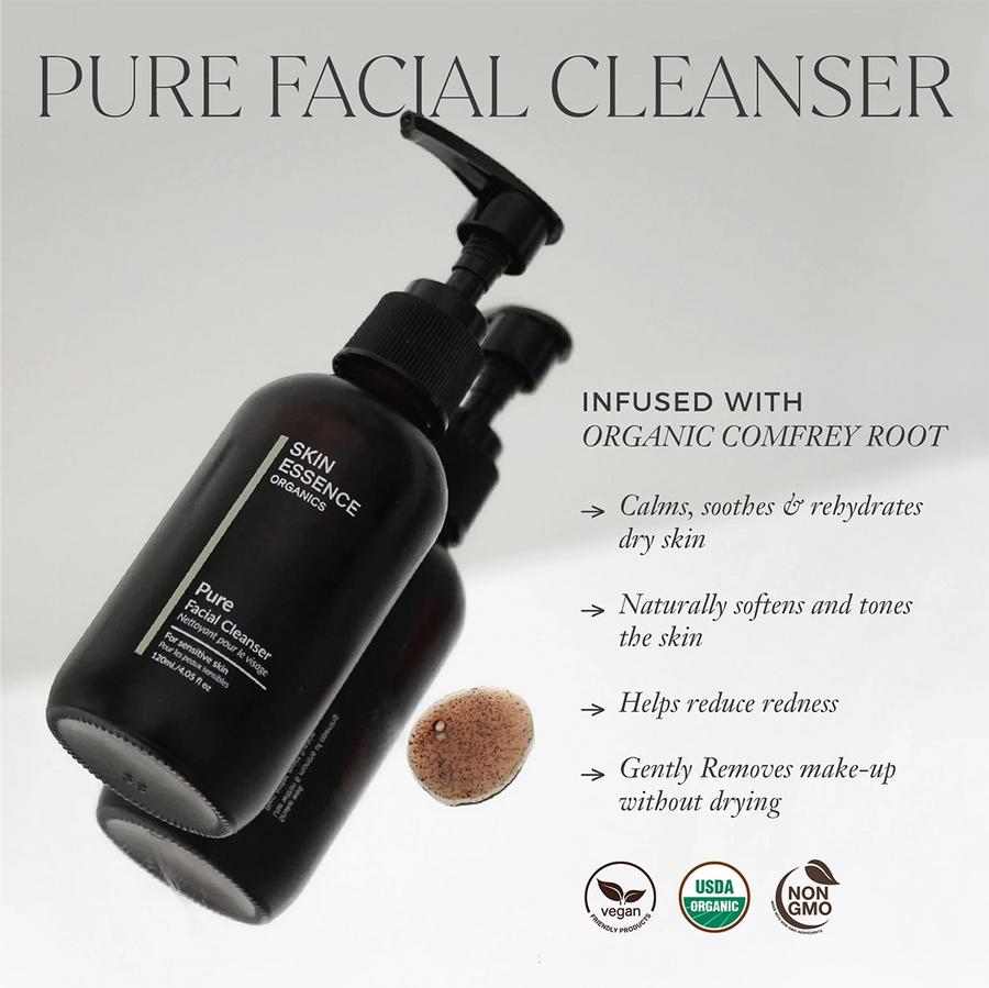 Pure Gentle Facial Cleanser - Skin Essence Organics