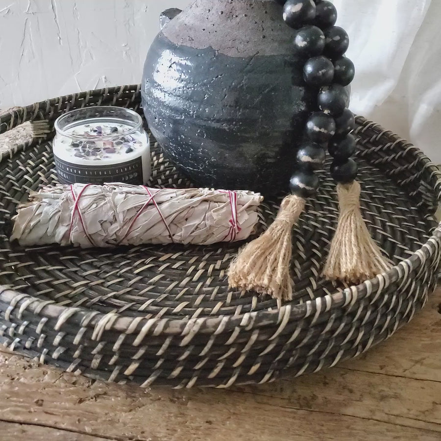 Large Wicker Tray