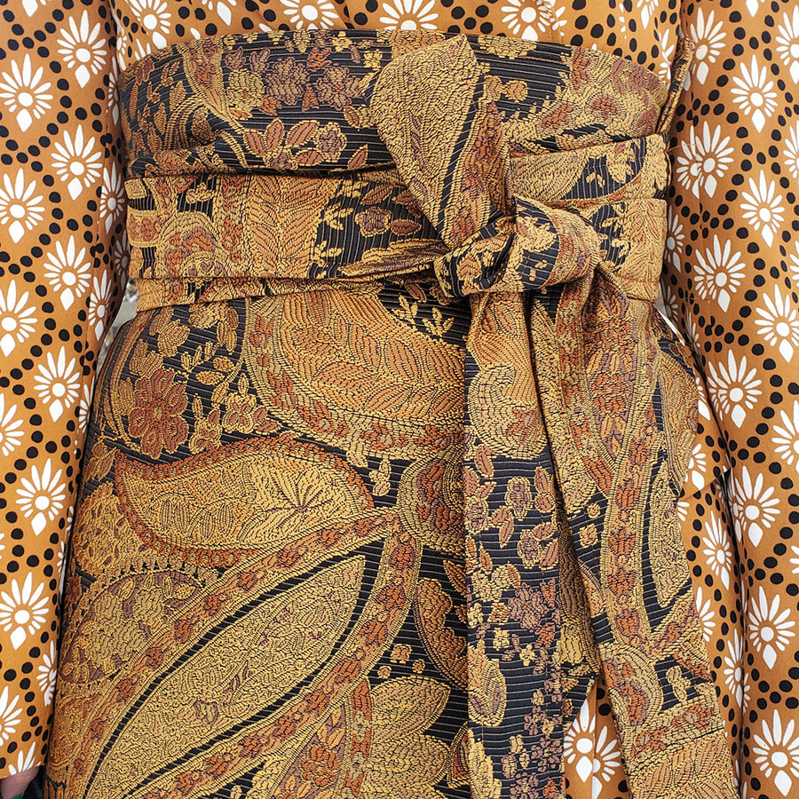 Onika | Gold Paisley Skirt Wrap
