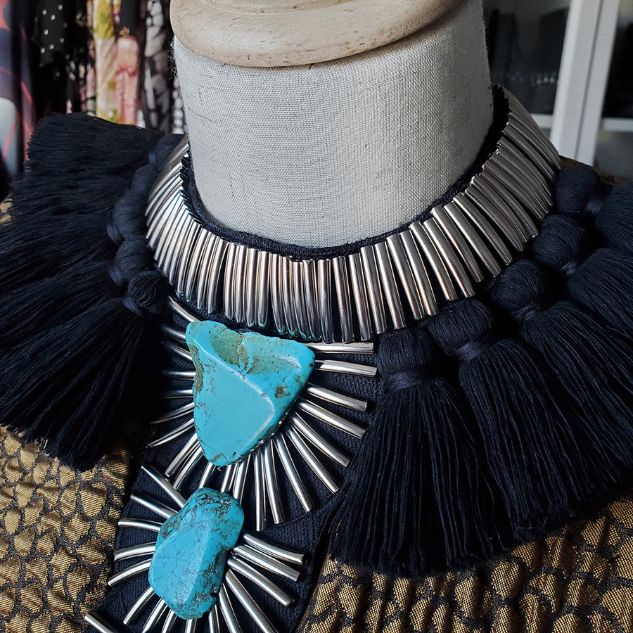 Nakano | Tribal Turquoise Stone Necklace