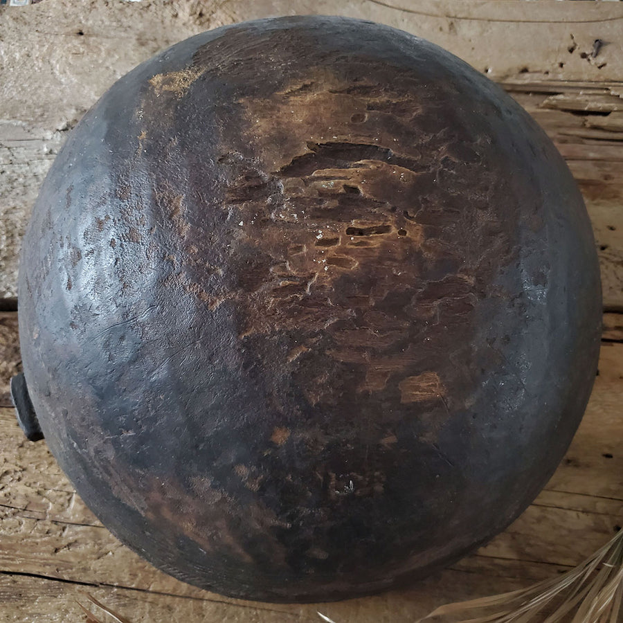 Large Vintage / Antique Wooden African Bowl |  16.5'' X 10''