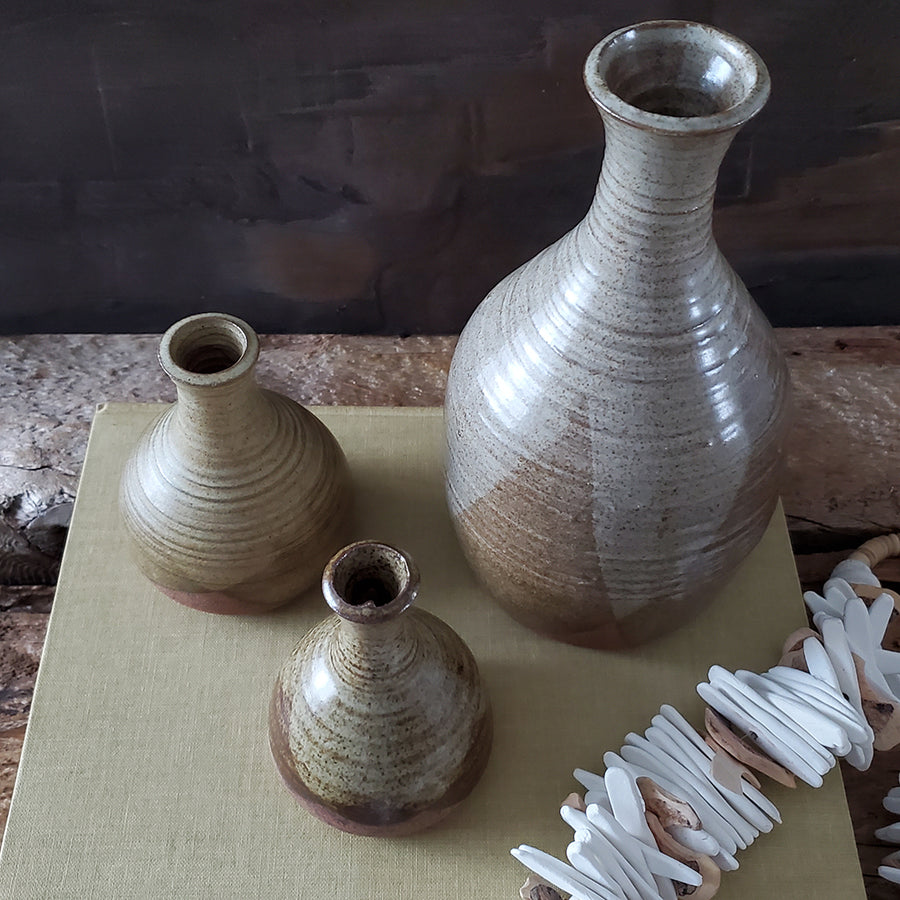 Vintage Trio Pottery Vases | 06