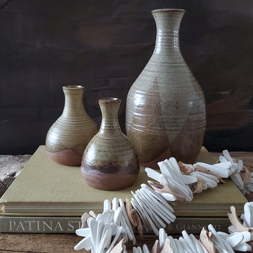 Vintage Trio Pottery Vases | 06