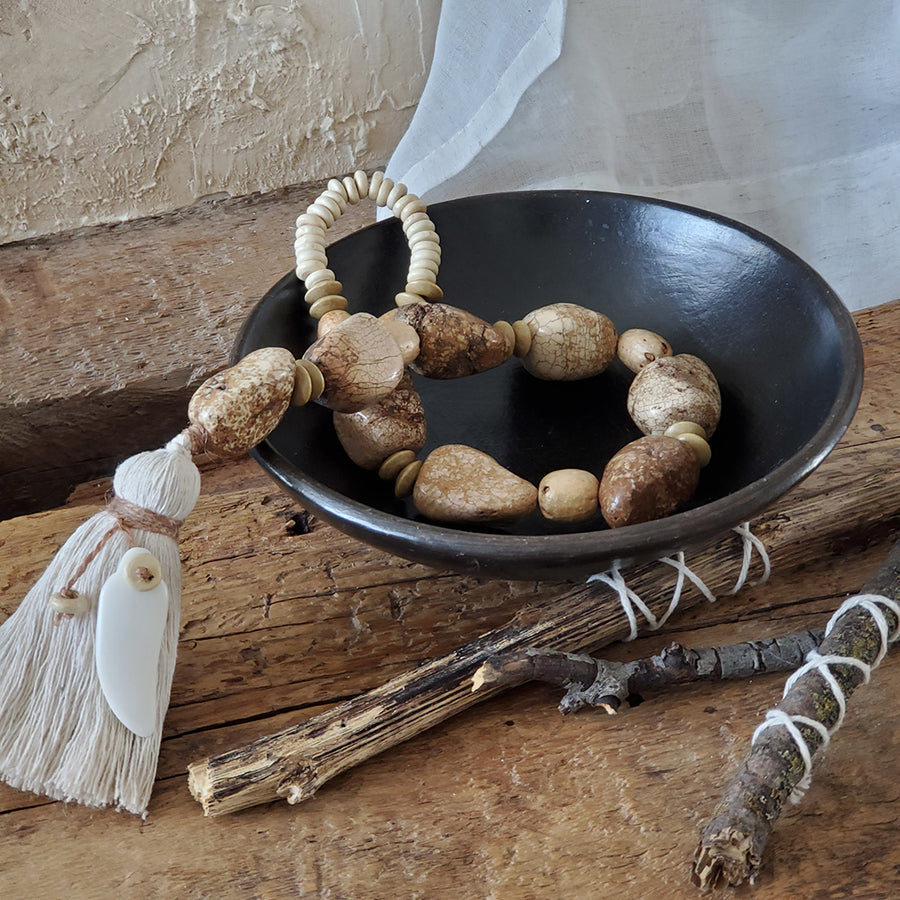 Stone & Wood Beading Garland