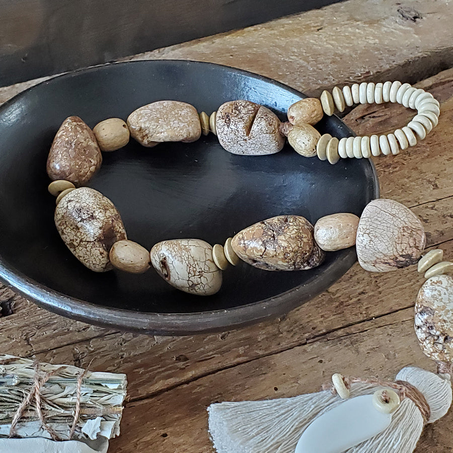 Stone & Wood Beading Garland