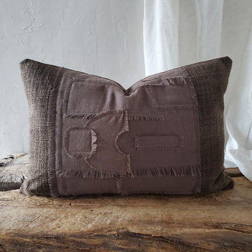 Brown Linen & Woven Upholstery Pillow Cover