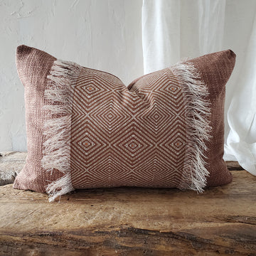 Rust Tribal Pillow Cover